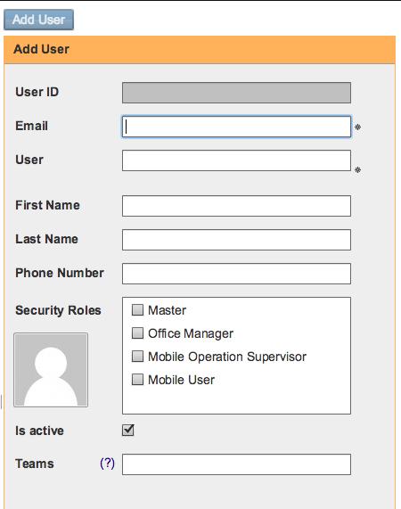 2. Adding Users 1. On Users screen: Hit "Add User" button, or if you see the "Add User" orange header continue to step 2.