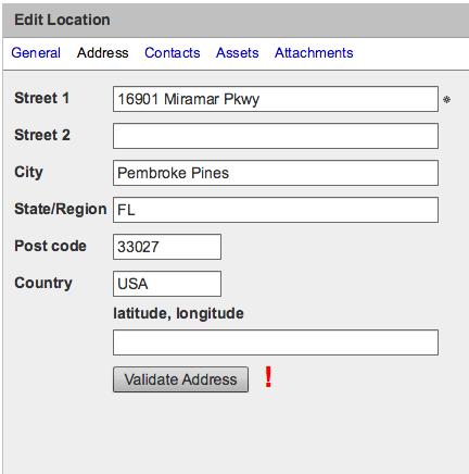 The system will validate the addresses automatically. Due to discrepancies to the standard address format, the system might not be able to validate all addresses automatically.