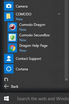 Desktop Just double-click the Comodo Dragon icon on your desktop.