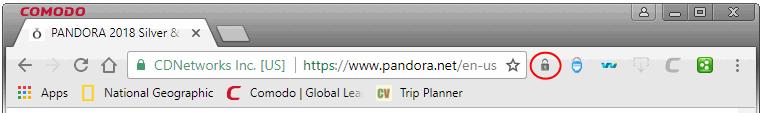 com to https://www.pandora.com Do this by placing your mouse cursor in the Dragon address bar and typing 'https://' before www.pandora.com so the full URL says https://www.pandora.com Press enter.
