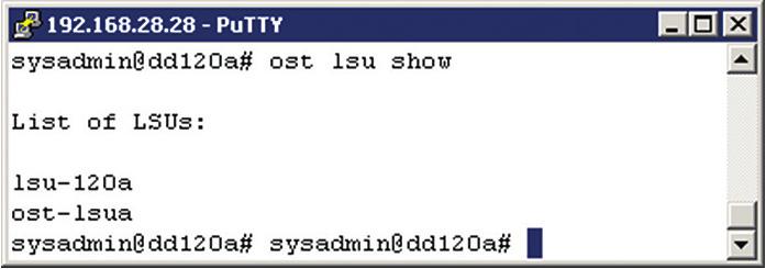 1 LSU Logical Storage Unit Data Domain storage systems are configured with an LSU as a top level subdirectory of the /backup/ost path.