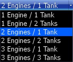 Settings Engine/Tank Configuration Used to input the number of engines and fuel tanks on your vessel.