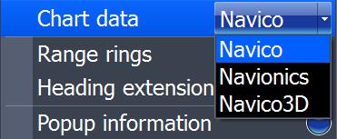 To access a context menu, select the desired page and press the MENU key. Settings menu Pages screen Chart menu Radar menu Closing Menus Press the EXIT key to close a menu.