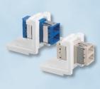 positions QuickPress MT-RJ module 50 µm, with pins and CTS-feature, suitable for modular LANscape frame sets, white, RAL 9010 LAXLSM-00101-C008