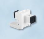 5 µm, with pins and CTS-feature, suitable for modular LANscape frame sets, white, RAL 9010 LAXLSM-00101-C009 QuickPress MT-RJ modules require 1
