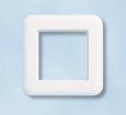 WAXWSE-00001-C001 pearl white, RAL 1013 WAXWSE-00002-C001 Faceplate, DELTAfläche, 75x75 mm, for LANscape outlets, white, RAL
