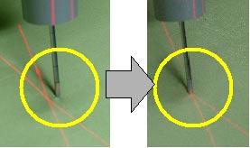 A Novel Laser Guidance System for Alignment of Linear Surgical Tools 129 (a) Fig. 2. Guidance procedure. (a) Positional alignment of entry point. (b) Orientation alignment of tool.