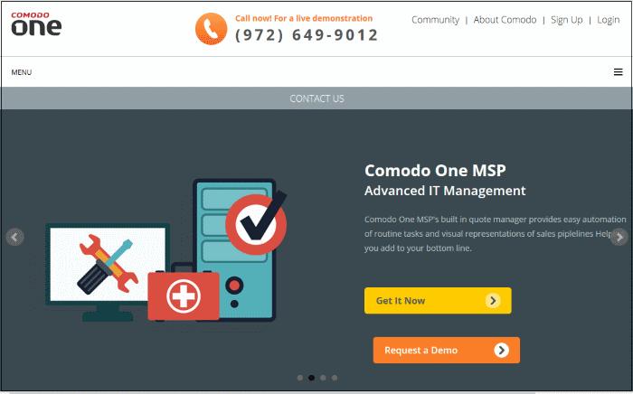 the Comodo One interface is also available at https://help.comodo.com/topic-289-1-716-8478introduction-to-comodo-one.html. Chapters 2 and beyond cover usage of the RMM module.