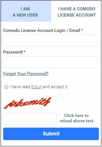 Comodo License Account Login / Email - Enter your username or email address used fo login to your Comodo account at https://accounts.como