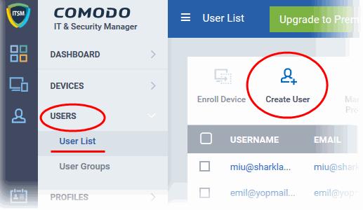 need the users/devices to be grouped under different companies, you can create companies in