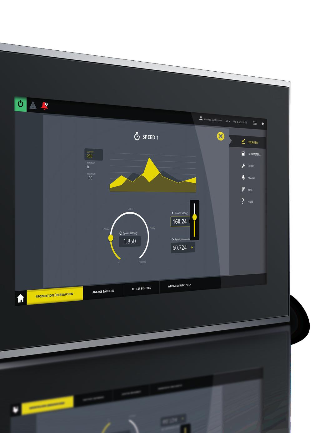 Interactive, powerful, cost-efficient OT1200 WEB TERMINAL Zooming, swiping, scrolling... the handling of the new web terminals is as easy as operating your smartphone.