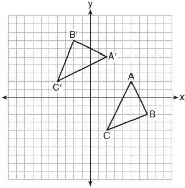 Geometry Multiple Choice Regents Exam Questions 178 In the diagram below, ABC DEC. 180 The graph below shows two congruent triangles, ABC and A'B'C'.
