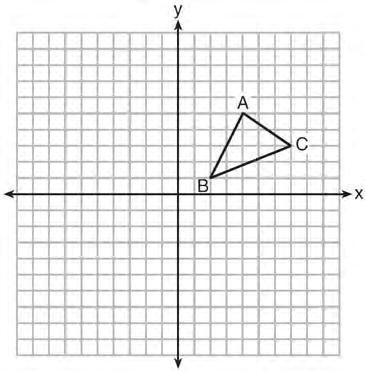Geometry Multiple Choice Regents Exam Questions 17 In the diagram below, ABC has vertices A(4,5), B(2,1), and C(7,3).