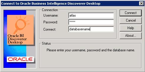 Discoverer Desktop 1. Log into GBEXOR801 (as shown on Page 14) 2.