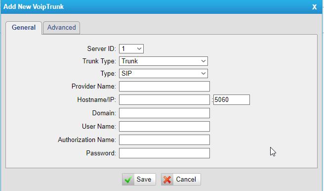 2) Trunk It s a SIP or IAX trunk configured in XT-800FXO Gateway to register to the VOIP provider, please make sure this trunk works properly in advance with provider before configuring XT-800FXO