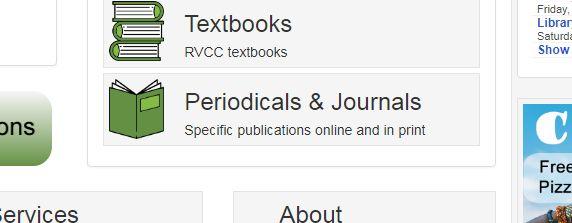 MAJOR Create a landing page for the periodicals & journals tab BEFORE