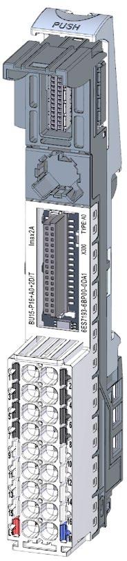 BaseUnits for I/O modules 4.7 BU type A1, light-colored version, without additional terminals 4.