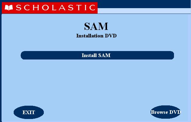 Installing SAM To begin installing: Insert the SAM Installation DVD (Disc 1) into the DVD-ROM drive of the server computer that will house the SAM Server.
