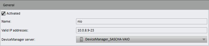 SeeTec network I/O SeeTec can provide network I/O, e.g. to trigger a hardware function over the network. General 1. Activate or disable the module. 2. If necessary, alter the name. 3.