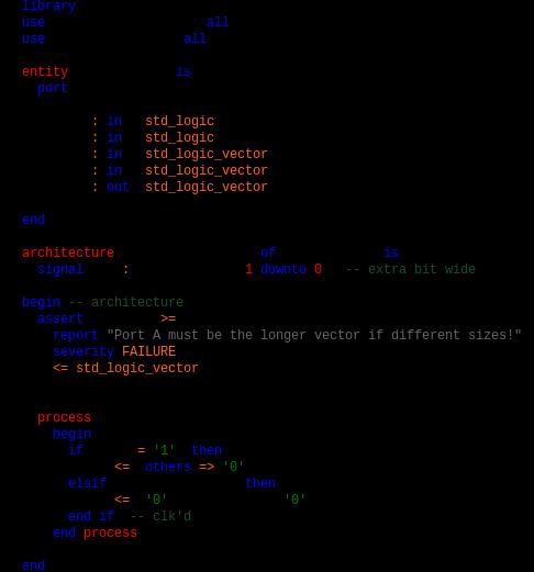 VHDL Source: