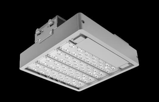 LED CANOPY LIGHT GAMA-D Series Modular design allows for easy installation, replacement and maintenance. Over 20 optical lenses are available for virtually any application. Surface mount.