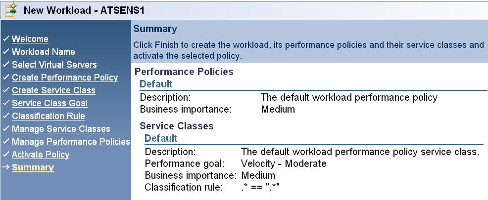 Workload Summary