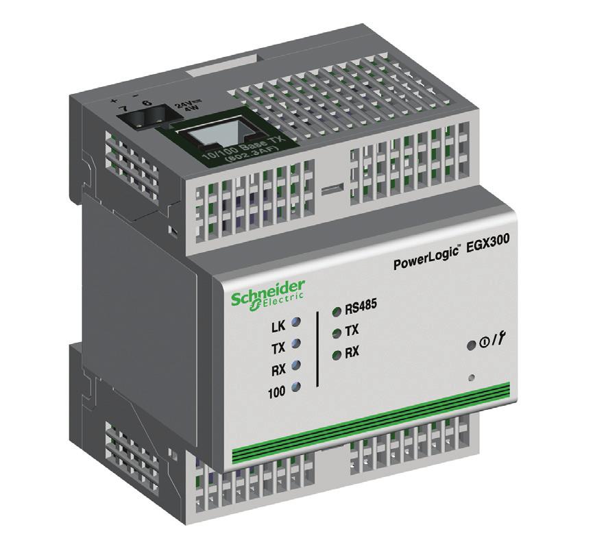 PowerLogic communication devices EGX100 Ethernet gateway EGX300