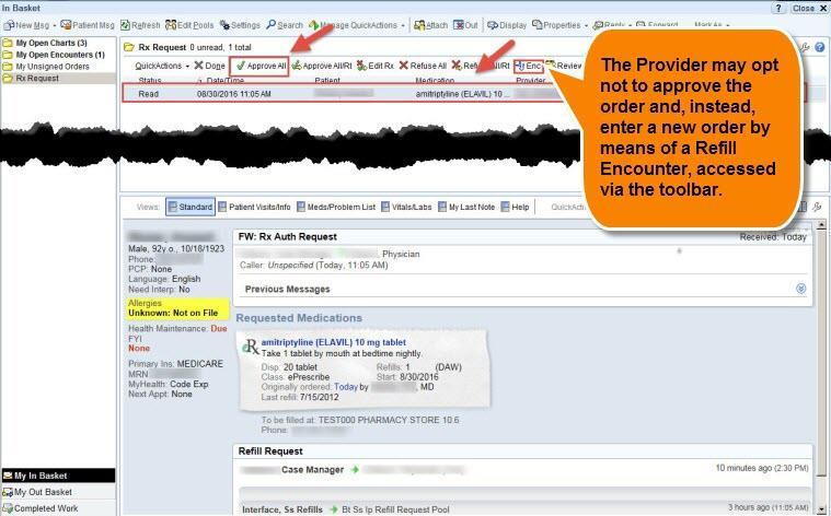 2. After selecting an item from the list, the Provider may