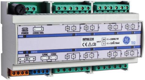 Figure : Input module IP08/0 Input module IP08/0 EGISH PRODUCT DESCRIPTIO Module for DI-rail, for connecting external contacts such as solar/wind detector, motion detector, door switches and push
