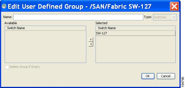 Quick Tour: Admin Perspective Chapter 5 Filtering by Groups You can filter the Fabric pane display by creating groups of switches or end ports.