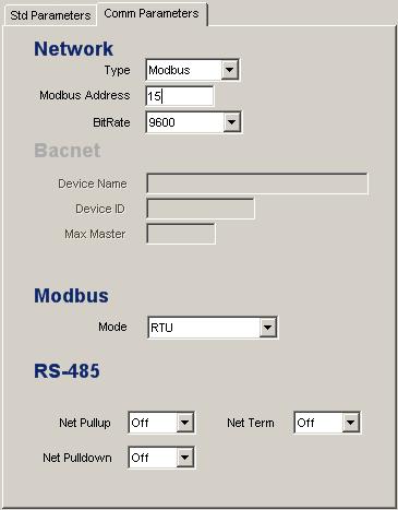 Series 380 Impeller Btu System RS-485 Network Configurations The RS-485 Section can be configured in two ways: -- Modbus -- BACnet The following sections explain each in detail.