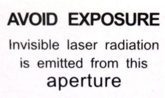 CDRH Compliance label Indicates whether the laser was manufactured in compliance with United