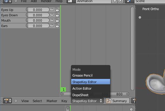 After you set all sliders on the current frame, move up in time to your next desired frame and adjust the sliders. You are now animated over time.