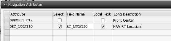 This associates Info- Object 0COSTCENTER to the RCNTR field, which activates the Compounding and Navigation Attributes