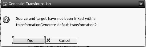 5. Click the Continue icon 6, which opens the Create Data Transfer Process screen to transfer data