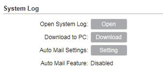 6.1 Manage System Logs System logs record the events and activities while the device is running. If a failure happens on the router, System logs can help to diagnose the issue. 1.
