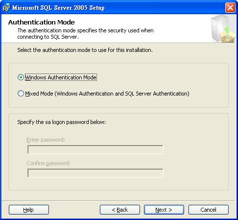 Section 3 Setup Microsoft SQL Server 2005 Express Edition with Advanced Services SP2 P.16 9.
