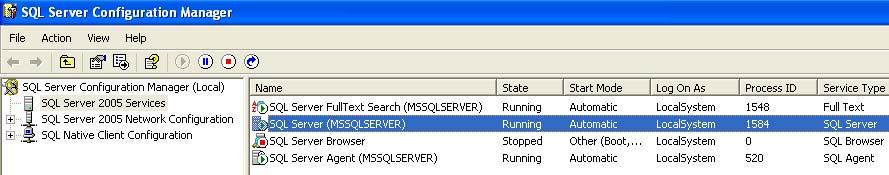 Section 4 SQL Server Configuration P.20 Section 4 SQL Server Configuration 1.