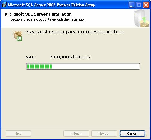 Section 2 Setup Microsoft SQL Server 2005 Express Edition P.7 6.