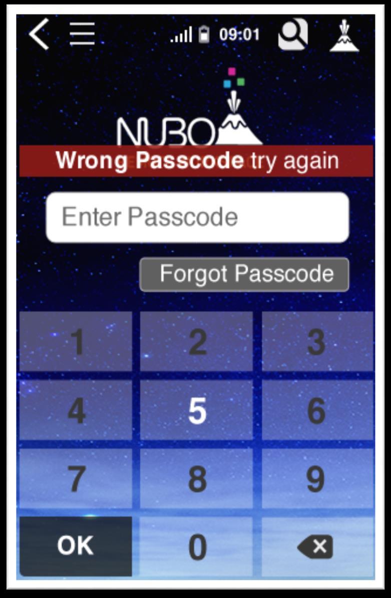 9. Re-enter your passcode to confirm.