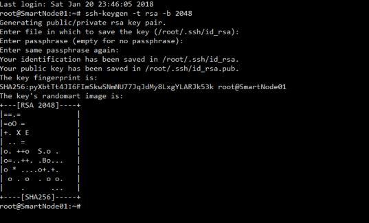 It will offer to save the file in the default location: /root/.ssh Press Enter to Accept Defaults. Create a Passphrase.
