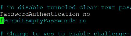 pico /etc/ssh/sshd_config Enter when prompted the password for the smartadmin user. 14.