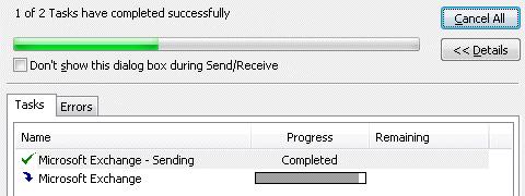 Section 2 Send & Receive ECDL Driving Lesson 9 - Continued The Send/Receive All Folders button can be used to force Outlook to send any waiting messages (if this does not occur automatically).