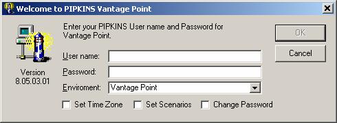 1 Launch Vantage Point From the Pipkins Vantage Point client PC, start the application by double-clicking on the Vantage Point icon shown below.