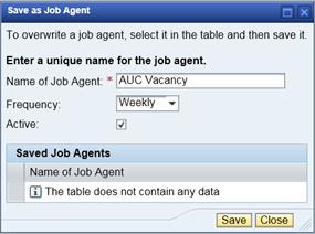 Click here to return to the Job Search screens for detailed information. Select.