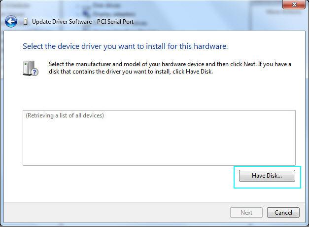 4. On the How do you want to search for driver software? window, click Browse my computer for driver software, then Let me pick from a list of device drivers on my computer. 5.