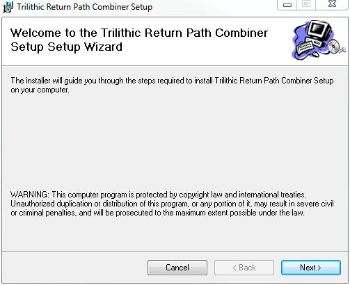 5. The Welcome to the Trilithic Return Path Combiner Setup