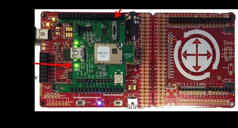 Plug into the target MCU EVK i. Power ISMART from Microcontroller board.