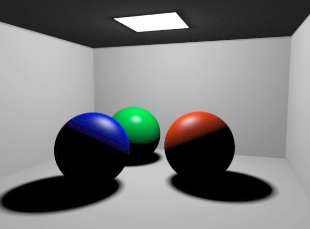 Fgure 1. Images generated usng local llumnaton, ray tracng and global llumnaton methods. 2. Extendng Ray tracng The man goal s to prepare the ray tracng algorthm to handle glossy and dffuse reflecon.