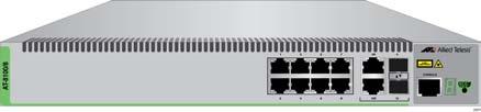 Front Panels of the 8100L Series Switches Front Panel Components Figure 2 identifies the Fast and Gigabit Ethernet networking ports